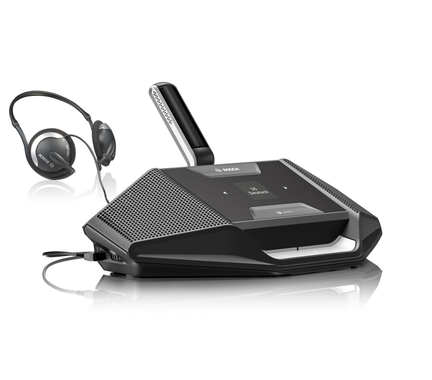 Bosch Dicentis - Дискусионно устройство със селектор на език