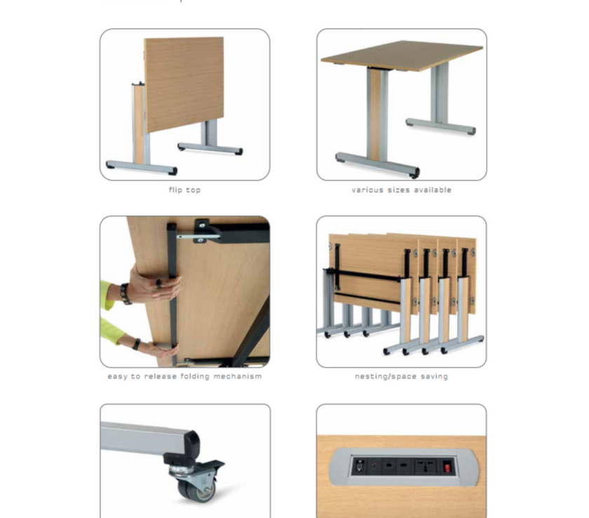 Конферентни Маси - Connect2 - Flip Top