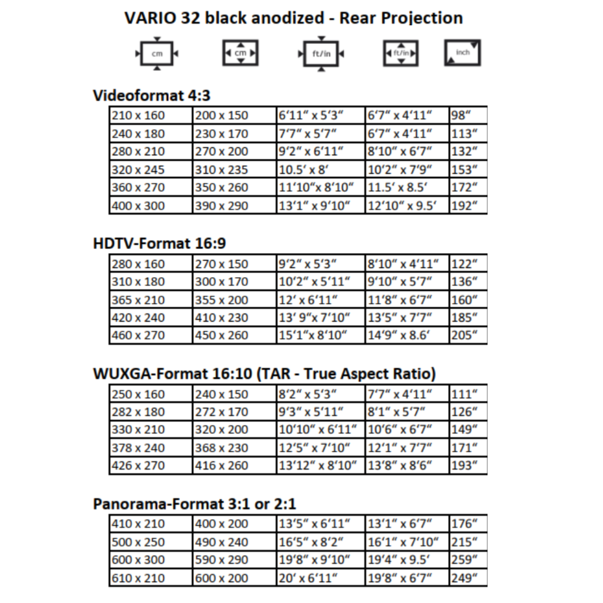 AVSTUMPFL - VARIO 32 - Мобилни екрани за проекция
