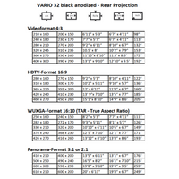 AVSTUMPFL - VARIO 32 - Мобилни екрани за проекция