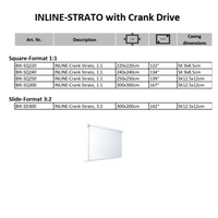 AVSTUMPFL- INLINE-STRATO – Моторизиран Рол-Ъп Проекционен Екран за Големи Формати