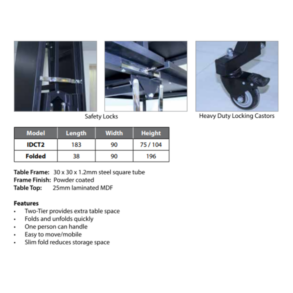 Буфет Маса с 2 Нива - IDCT2
