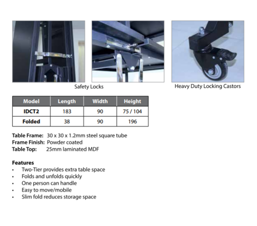 Буфет Маса с 2 Нива - IDCT2