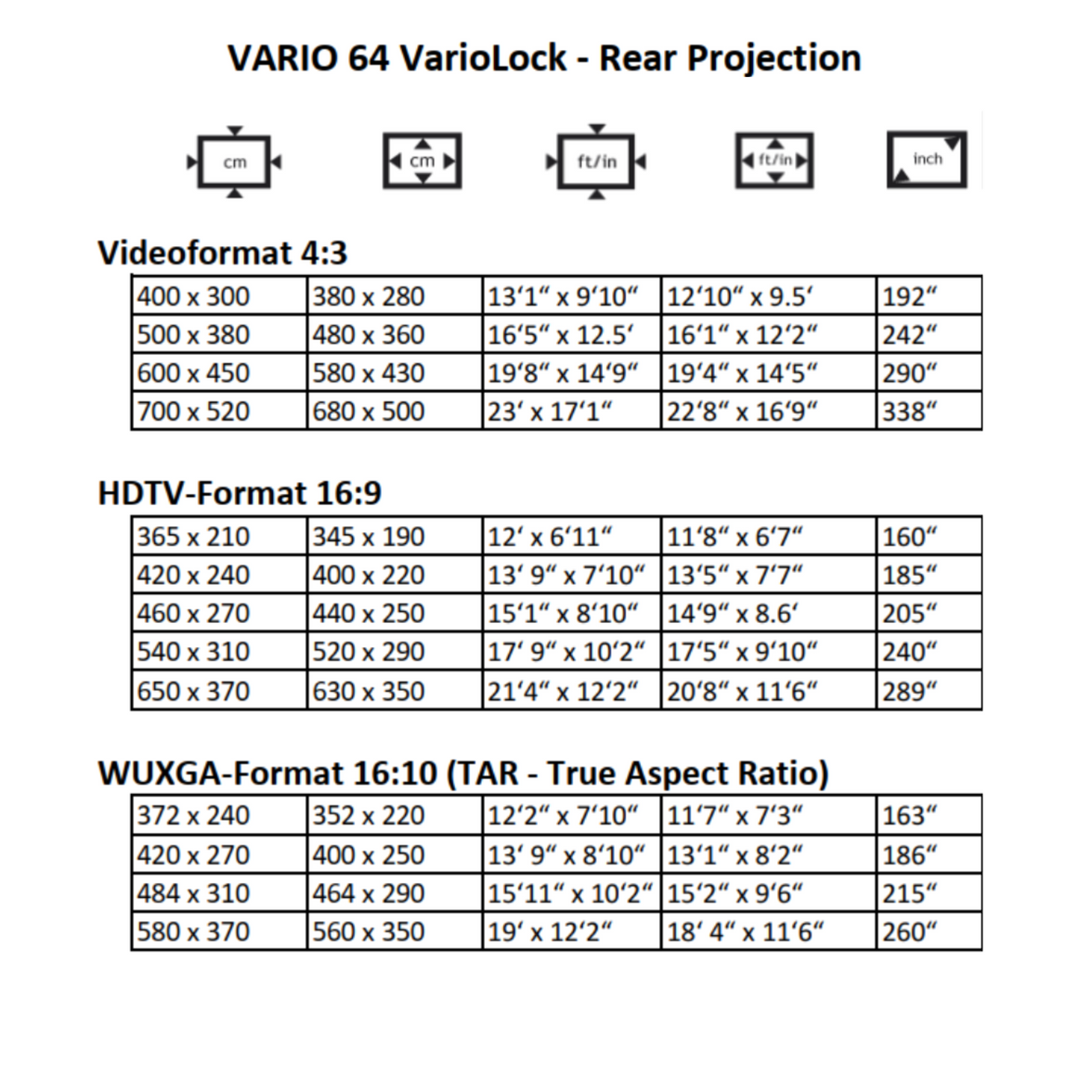 AVSTUMPFL - VARIO 64 - Mobile Projection Screens