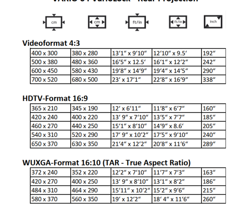 AVSTUMPFL - VARIO 64 - Mobile Projection Screens