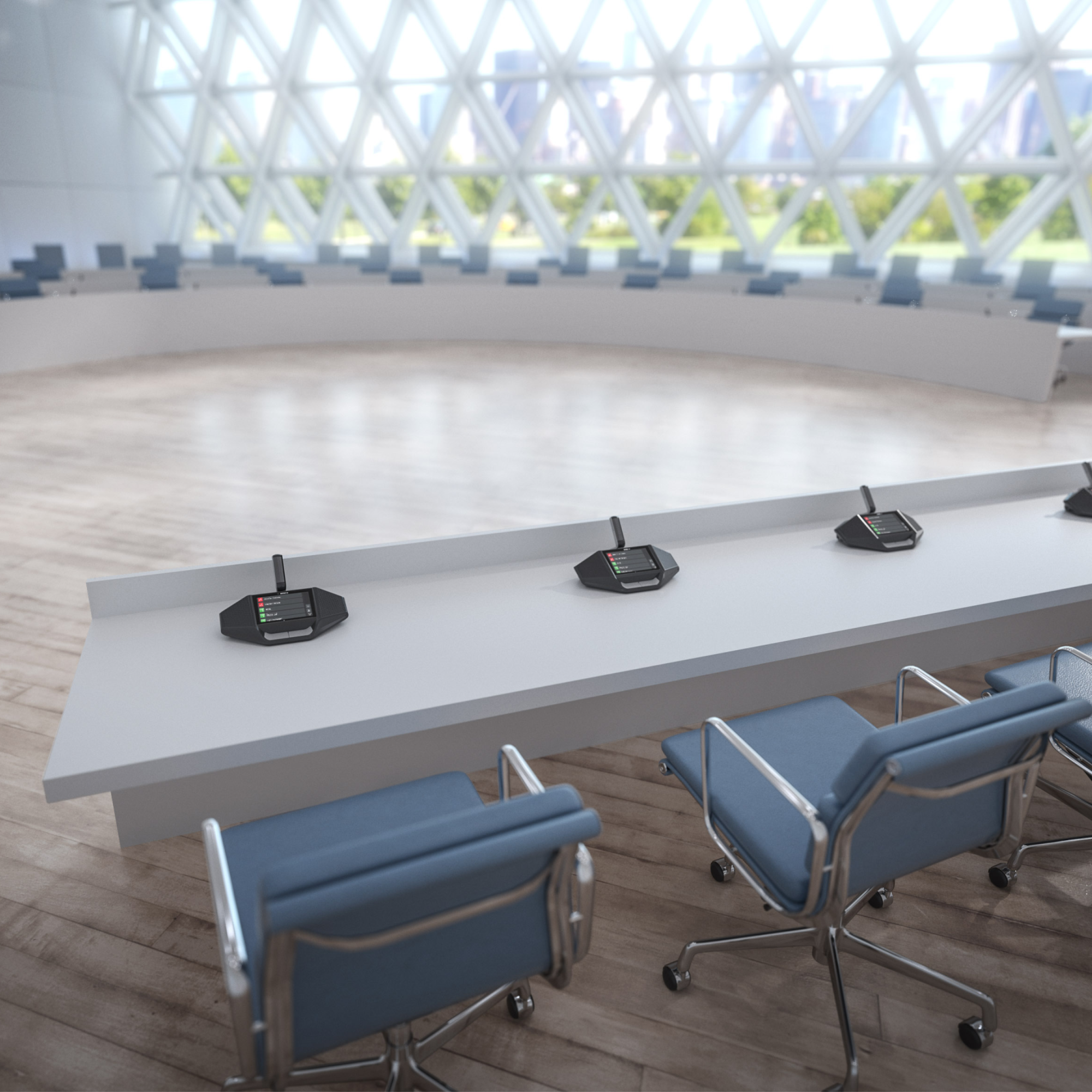 Bosch Dicentis - Безжично дискусионно устройство със сензорен екран