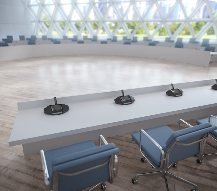 Bosch Dicentis - Безжично дискусионно устройство със сензорен екран