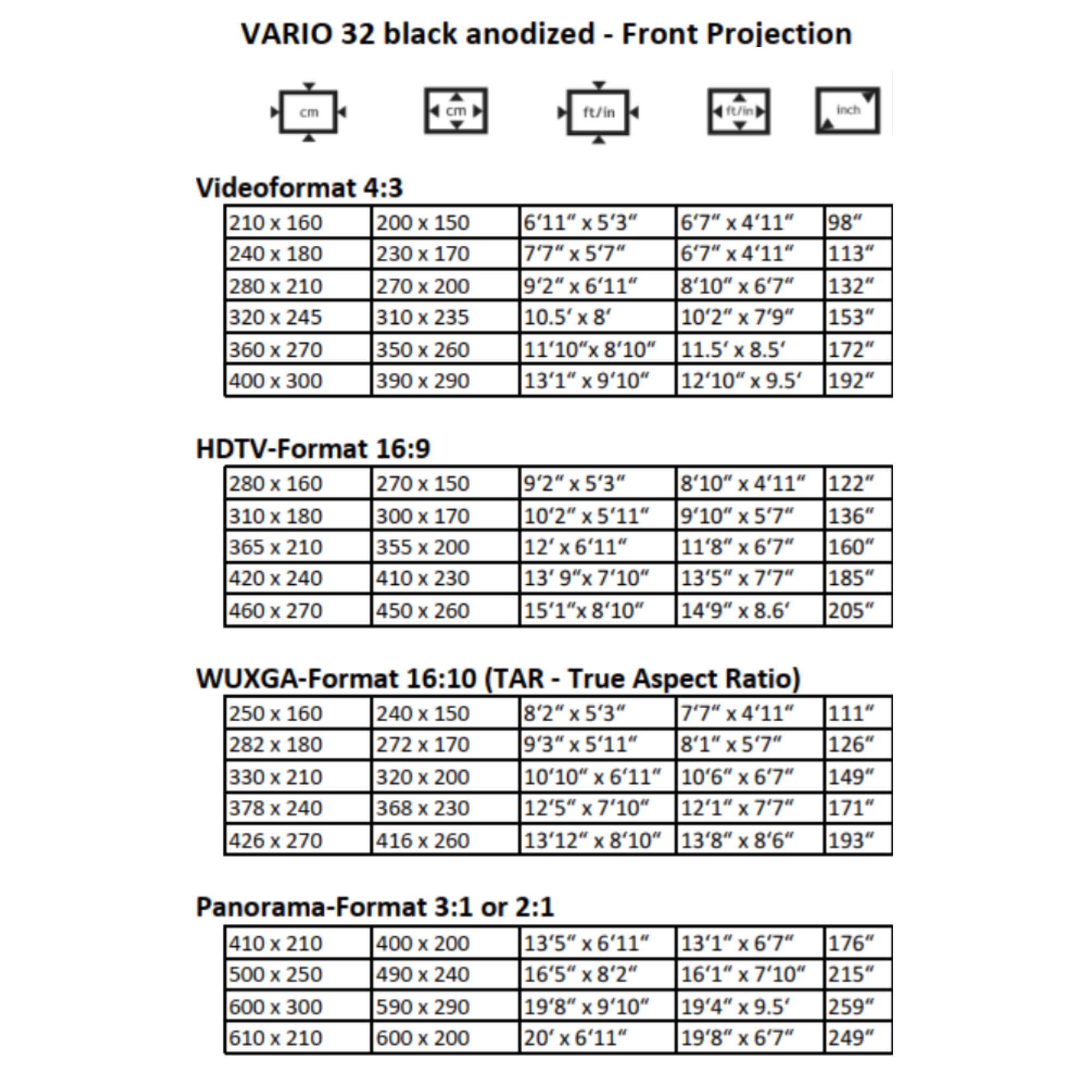 AVSTUMPFL - VARIO 32 - Мобилни екрани за проекция