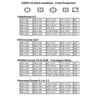 AVSTUMPFL - VARIO 32 - Мобилни екрани за проекция