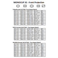 AVSTUMPFL - MONOCLIP 32 - Мобилни екрани за проекция