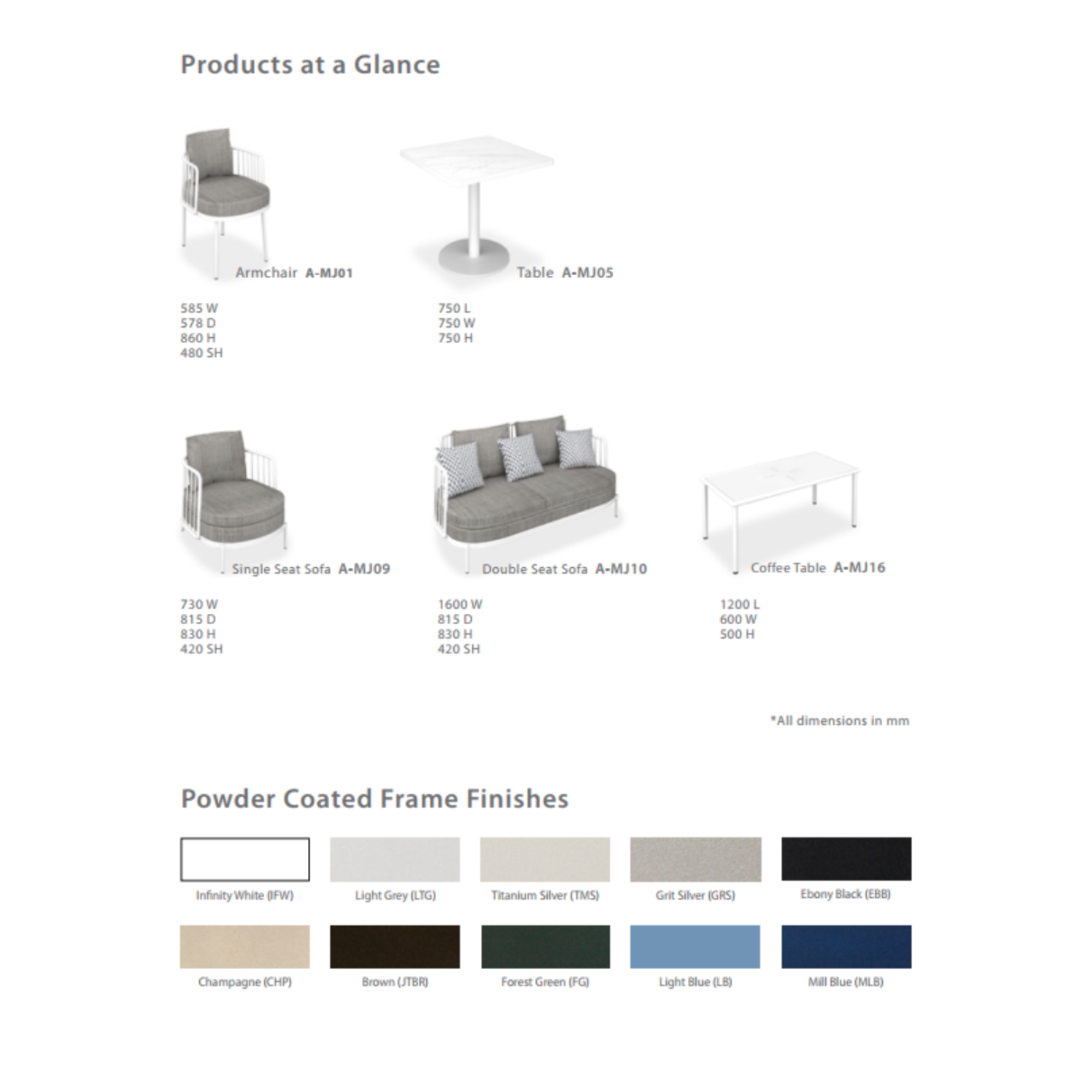 Външни Мебели - Колекция MAJORCA