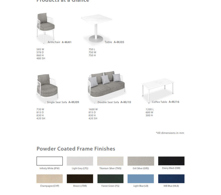 Външни Мебели - Колекция MAJORCA