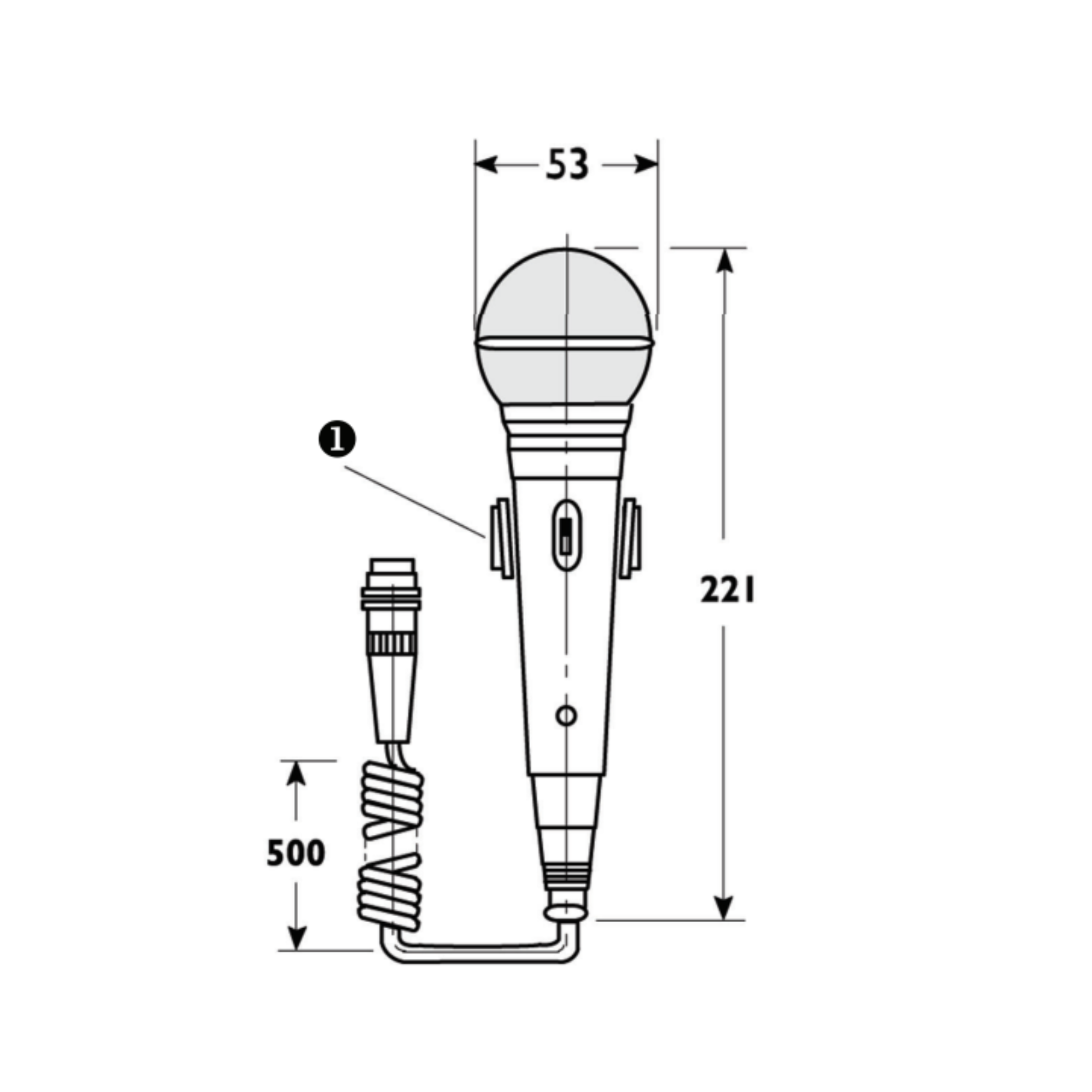Bosch - LBB 9099/10 Еднопосочен ръчен микрофон