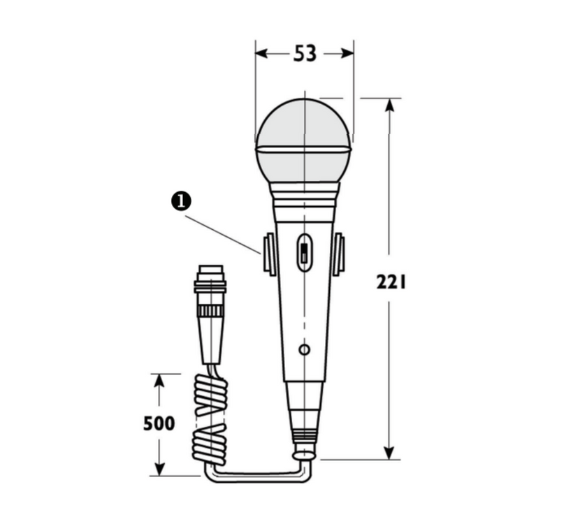 Bosch - LBB 9099/10 Еднопосочен ръчен микрофон