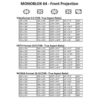AVSTUMPFL - MONOBLOX 64 - Мобилни екрани за проекция