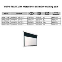 AVSTUMPFL - INLINE-PLANA – Моторизиран Рол-Ъп Проекционен Екран