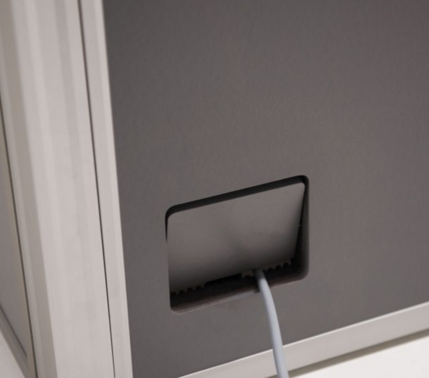 Silent 9600 Interpreter booth, ISO 4043 including ventilation and LED lighting