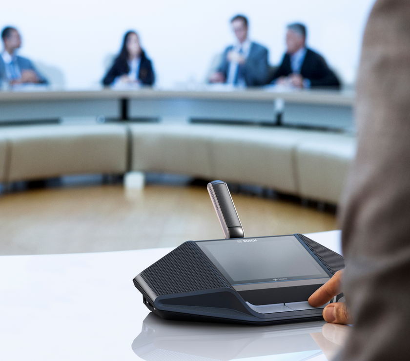 Bosch Dicentis - Безжично дискусионно устройство със сензорен екран