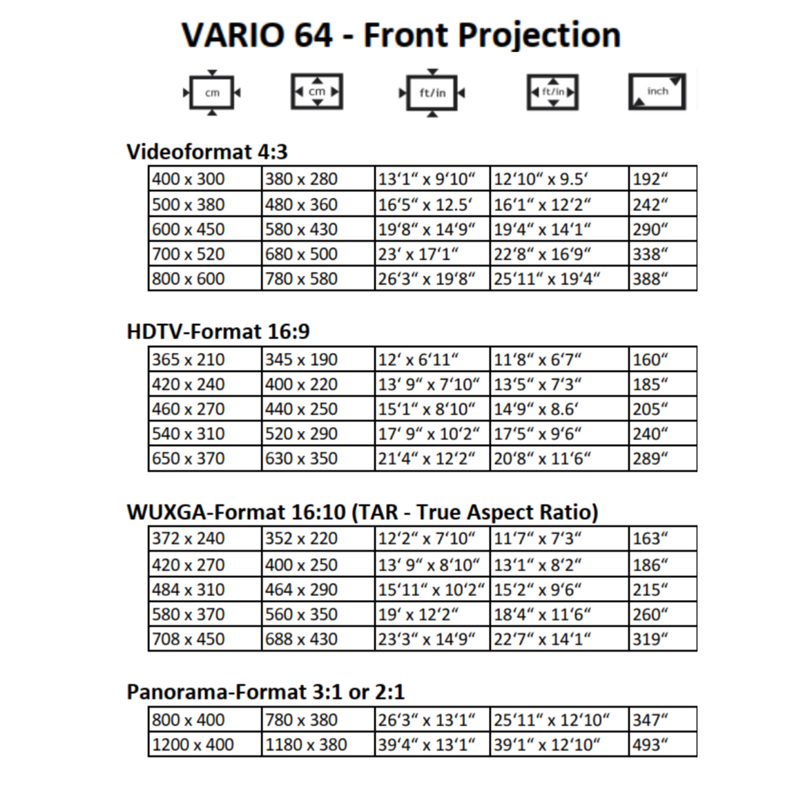 AVSTUMPFL - VARIO 64 - Mobile Projection Screens