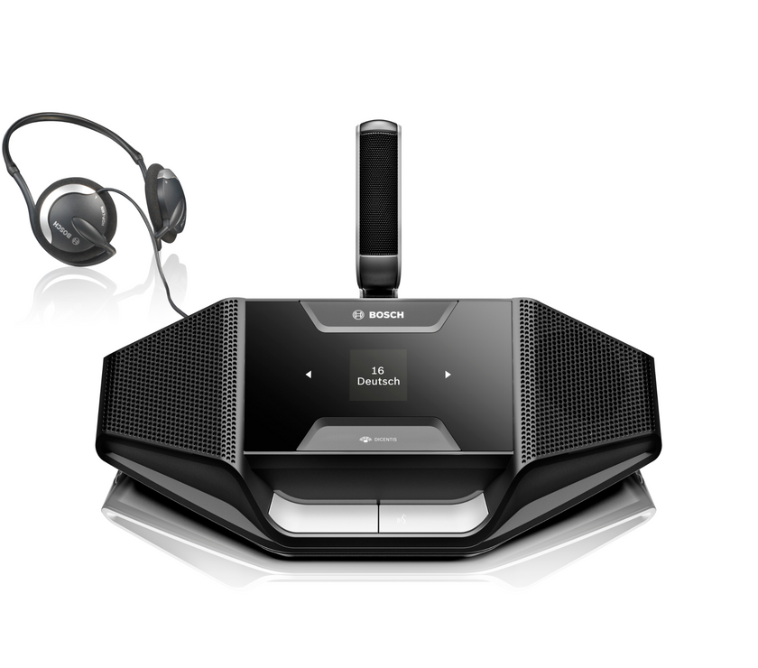 Bosch Dicentis - Дискусионно устройство със селектор на език