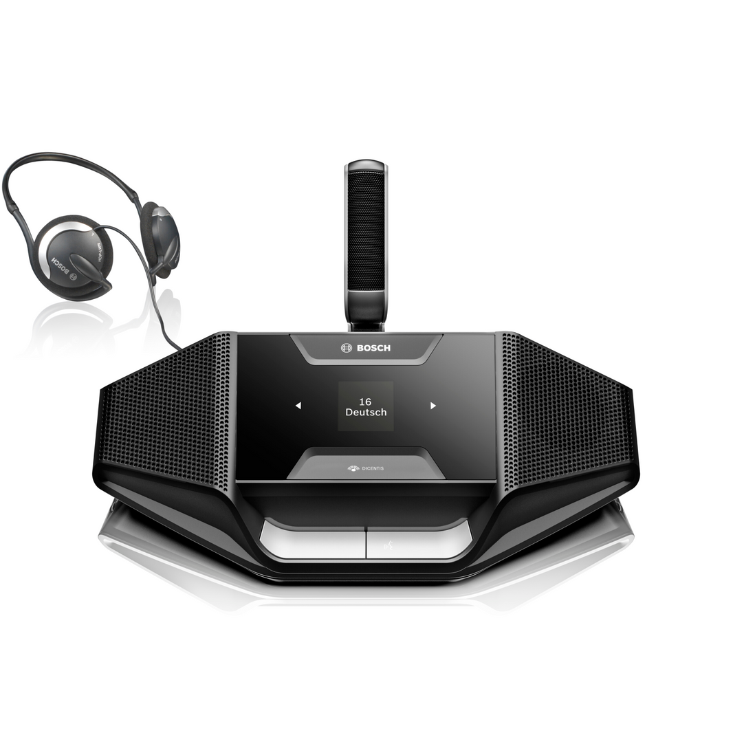 Bosch Dicentis - Discussion Device With Language Selector