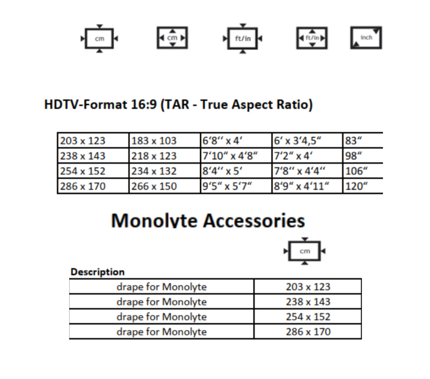 AVSTUMPFL - MONOLYTE - Мобилни екрани за проекция