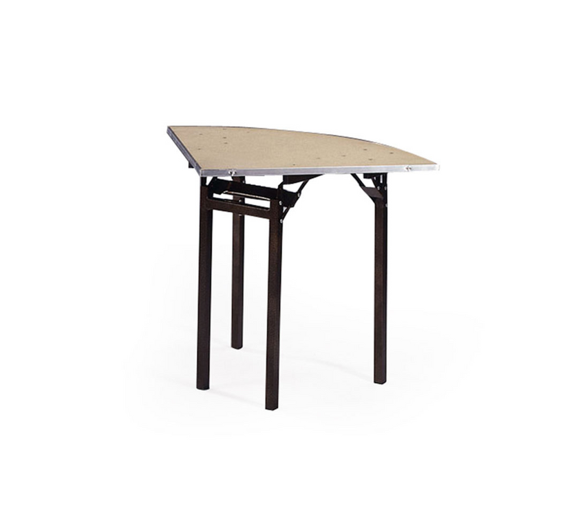 Folding Tables - Flock top - Quarter Round