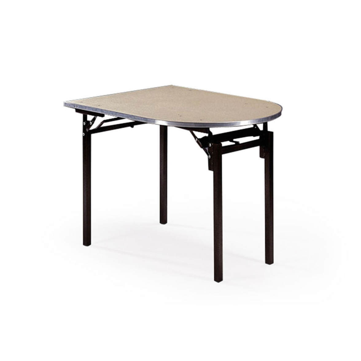 Folding Tables - Flock top - Dome End - 100 round end 76 wide