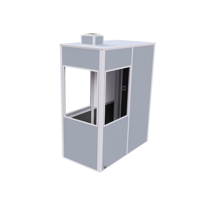 1 person Silent 9600 interpreter booth incl. vent and LED