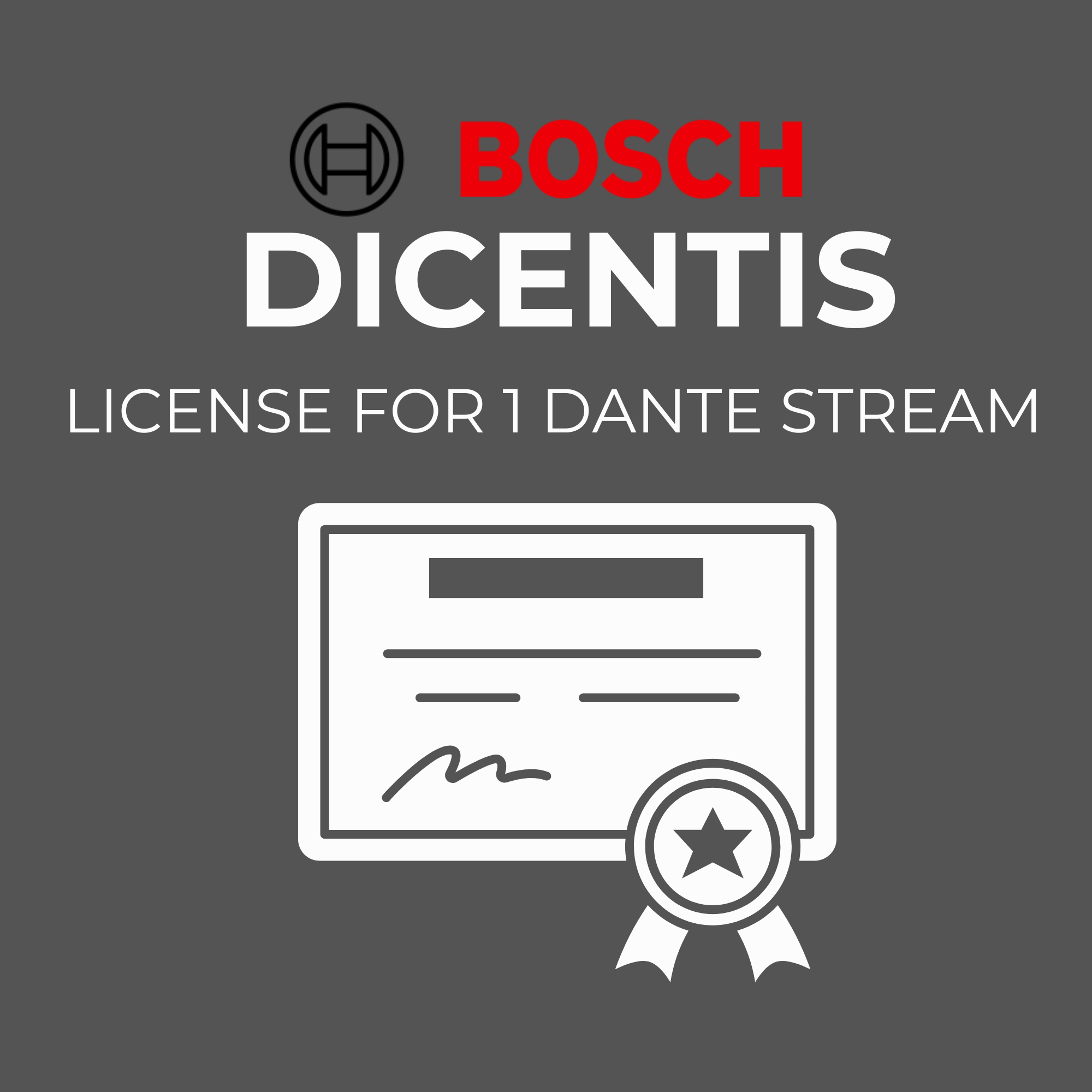 Bosch Dicentis - DCNM-L DANTE License for 1 Dante stream