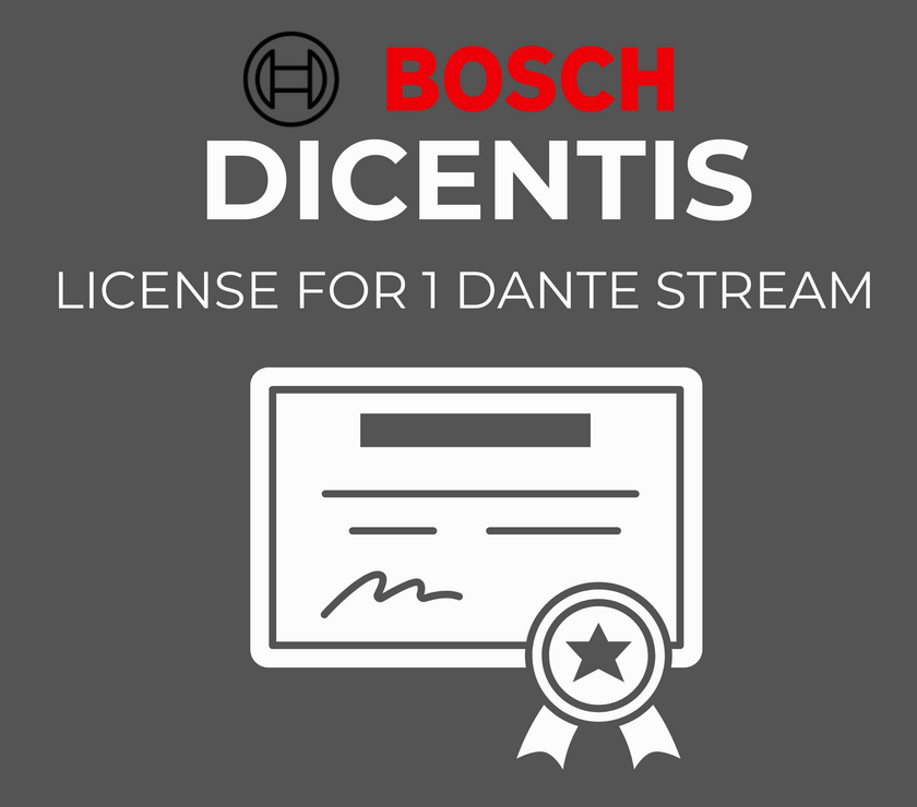 Bosch Dicentis - DCNM-L DANTE License for 1 Dante stream