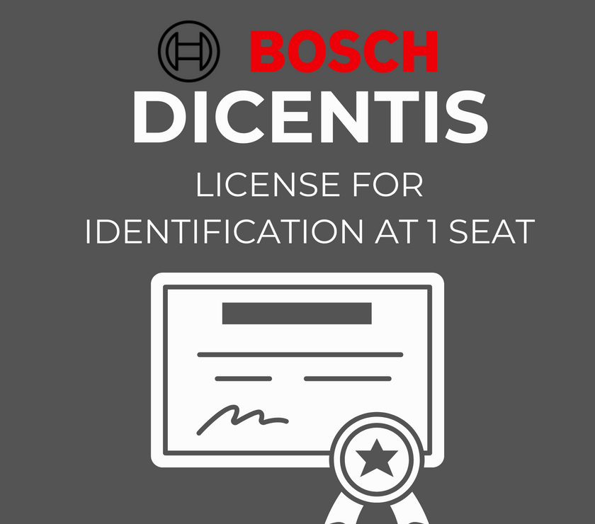 Bosch Dicentis - DCNM-LSID License for identification at 1 seat